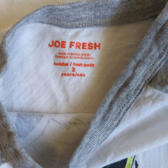 joe fresh fox dude graphic raglan long sleeve shirt 2T toddler boys - Picture 3 of 8